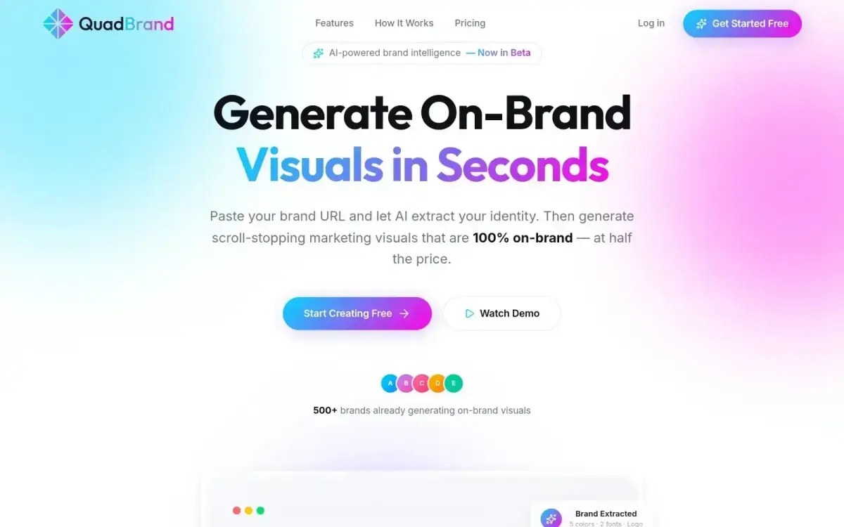 QuadBrand product homepage