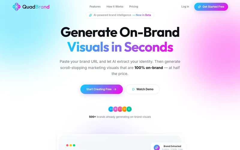 QuadBrand product homepage