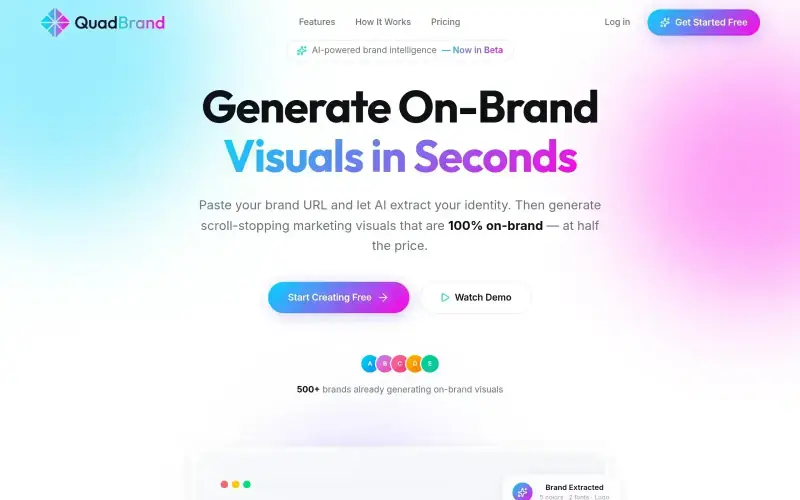 QuadBrand product homepage